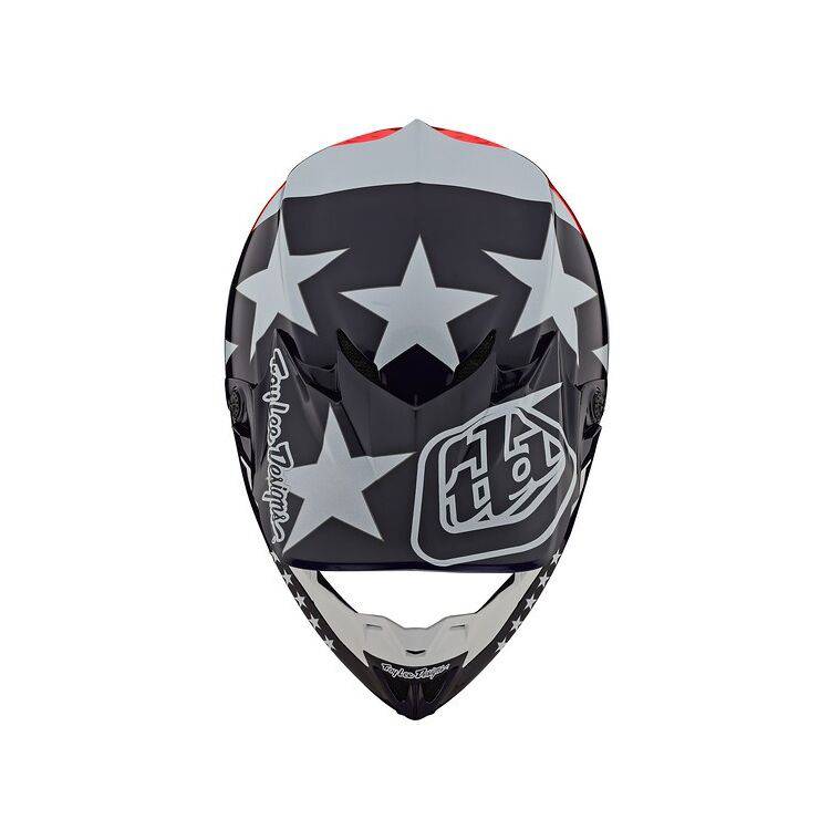 Casco Se4 Polyacrylite; Freedom Red / White Troy Lee - Image 2