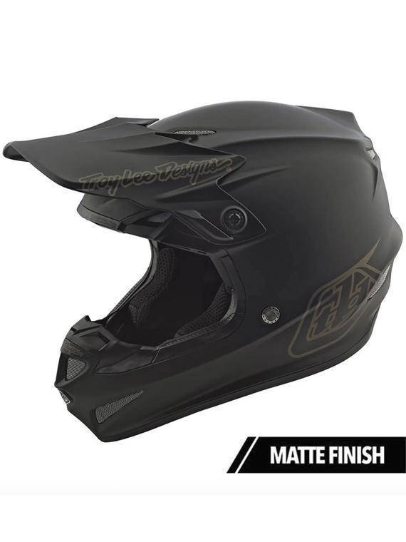 Casco Se4 Polyacrylite Mono Black Troy Lee Designs