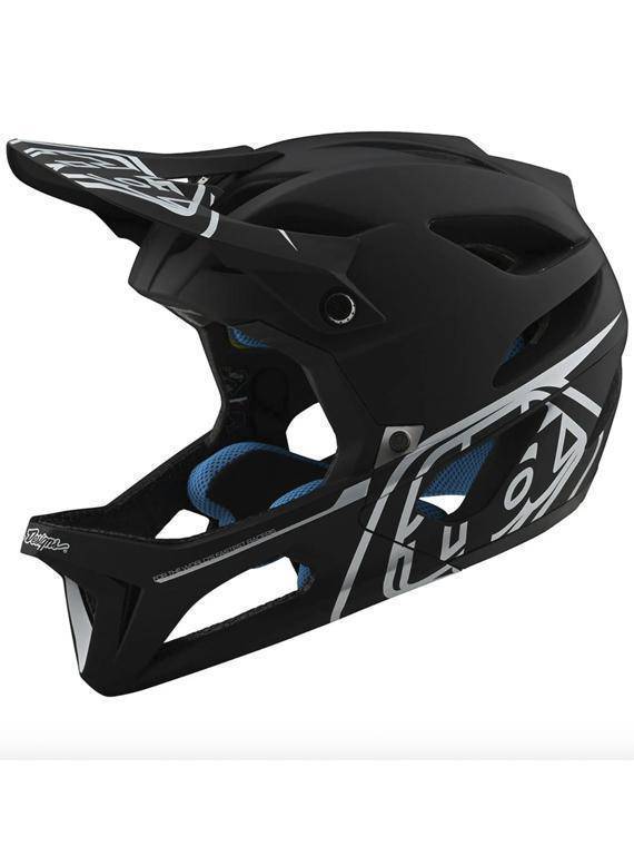 Casco Stage Stealth Black Silver Troy Lee - Image 2