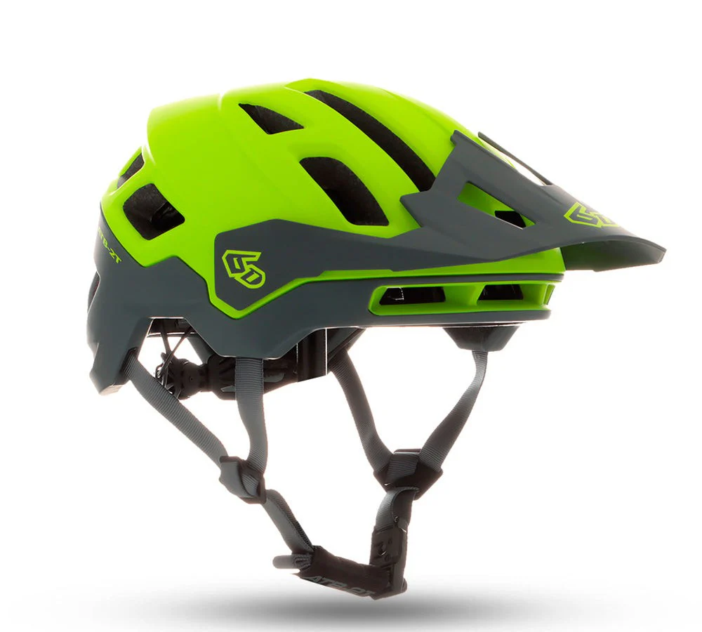 Casco trail para ciclismo ATB-2T Hi Viz Yellow Grey Matt | 6D Helmets