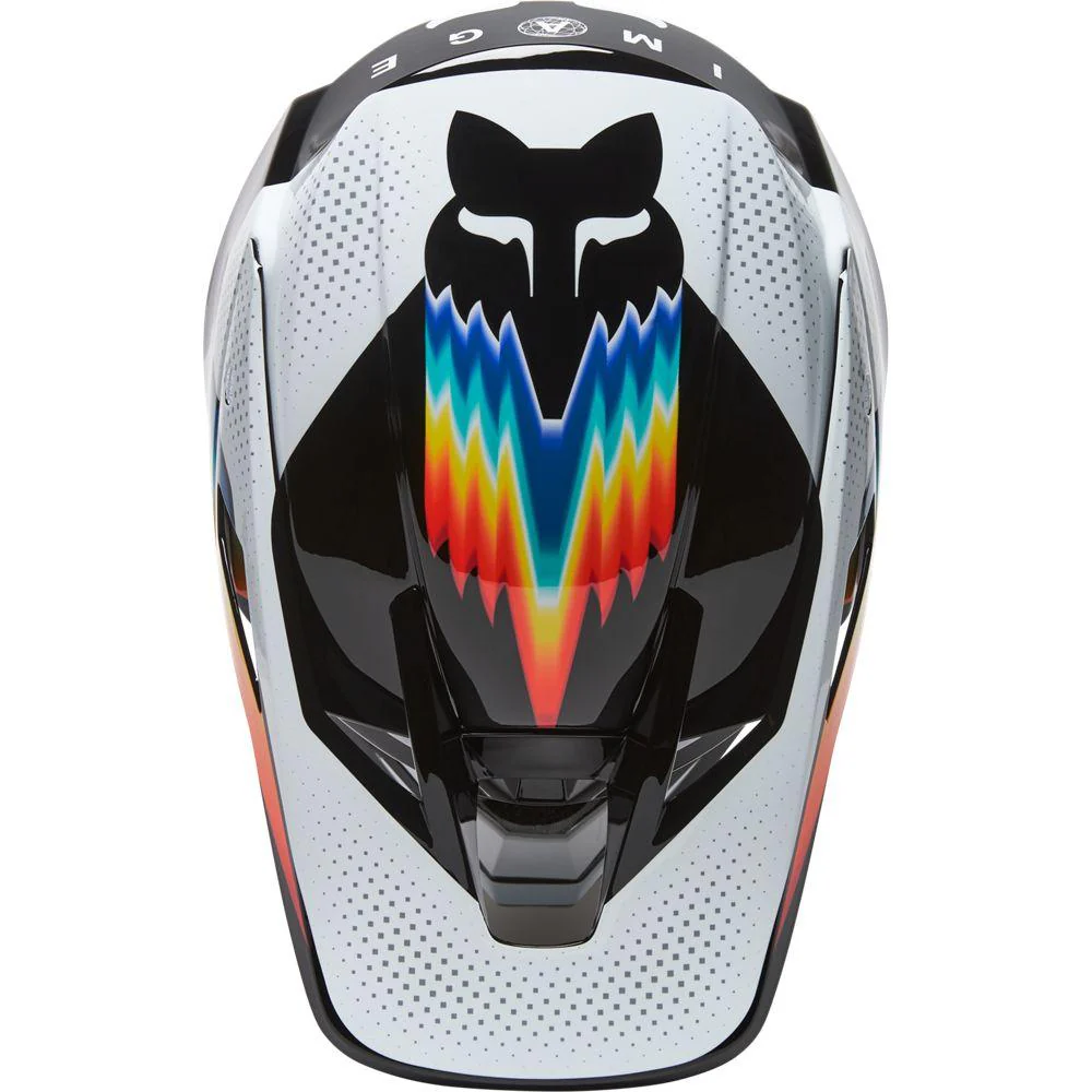 Casco V3 Rs Relm Ece [Blk/Wht] Fox Racing - Image 3
