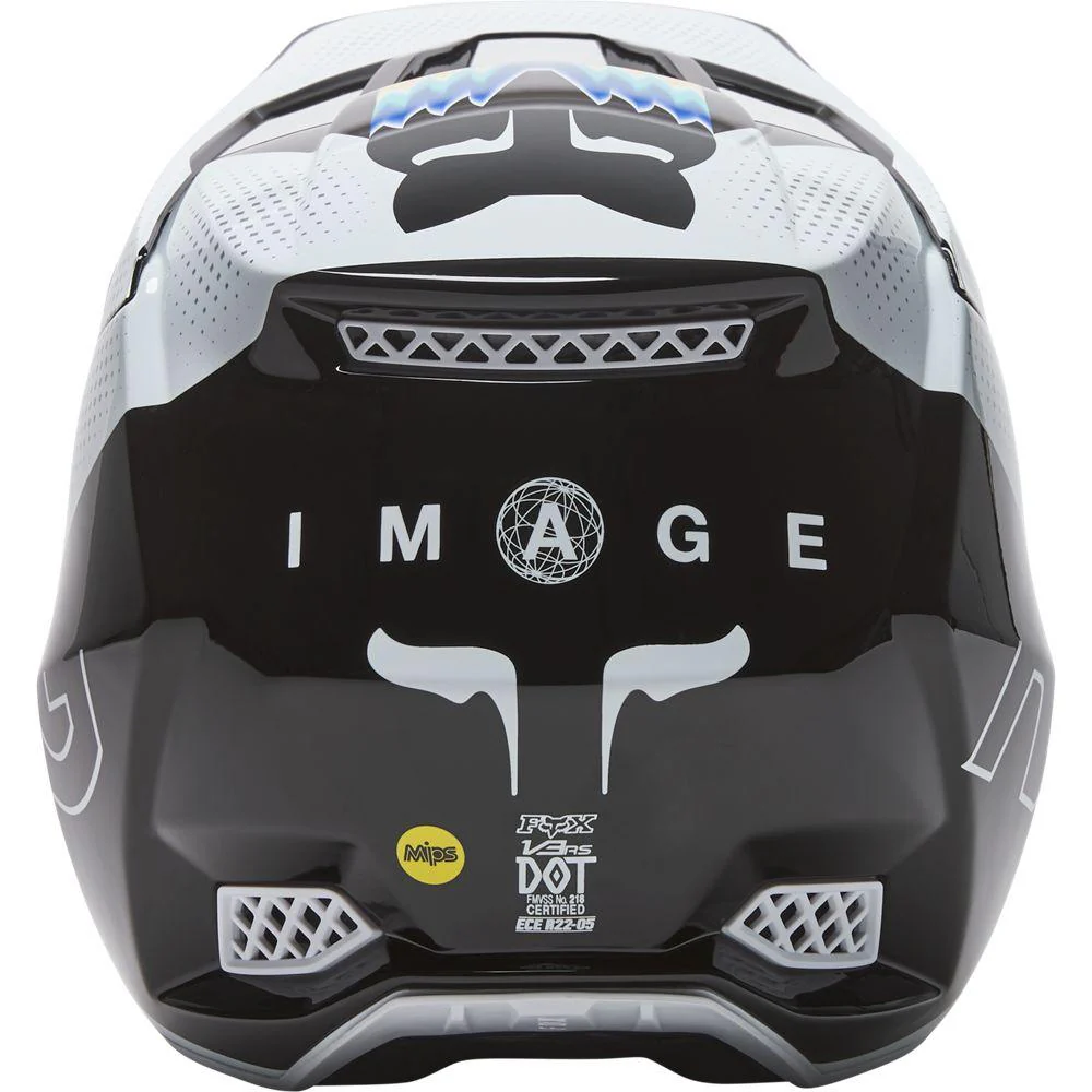 Casco V3 Rs Relm Ece [Blk/Wht] Fox Racing - Image 4