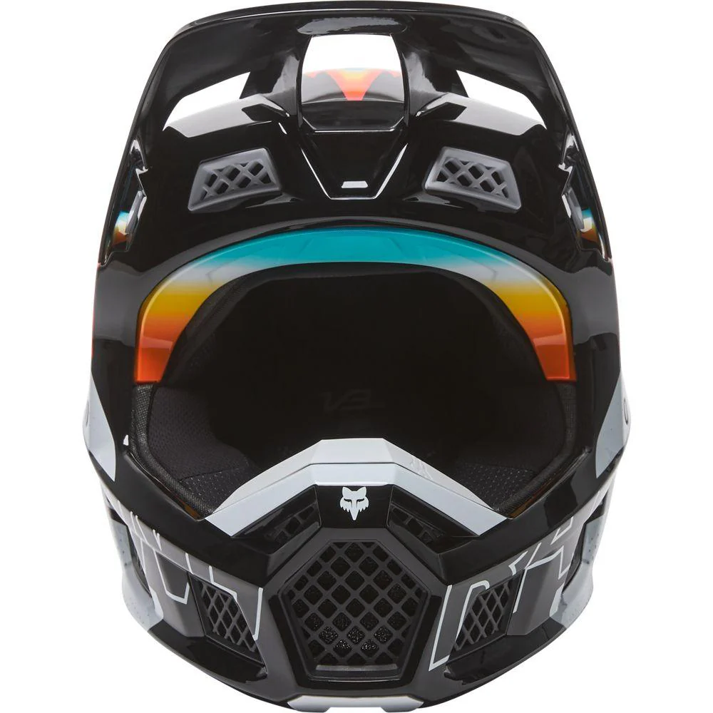 Casco V3 Rs Relm Ece [Blk/Wht] Fox Racing - Image 5