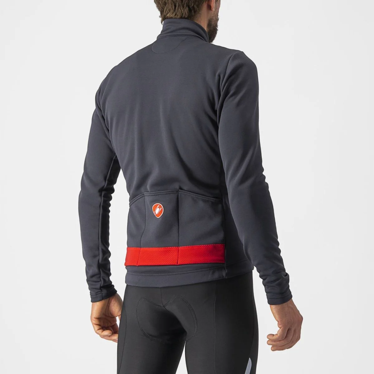 Castelli Jersey Puro 3 FZ Dark Gray - Image 2