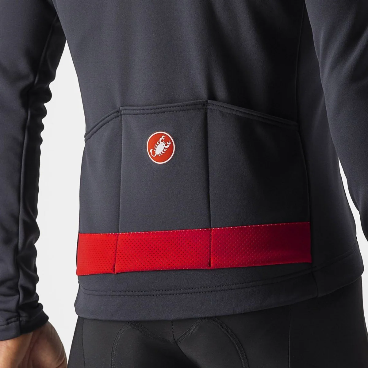 Castelli Jersey Puro 3 FZ Dark Gray - Image 3