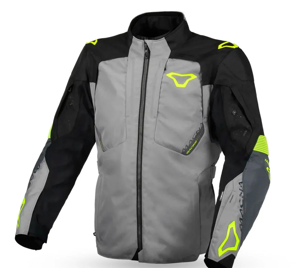Chaqueta adventure modelo Notch. Color negro/gris/fluo | Macna