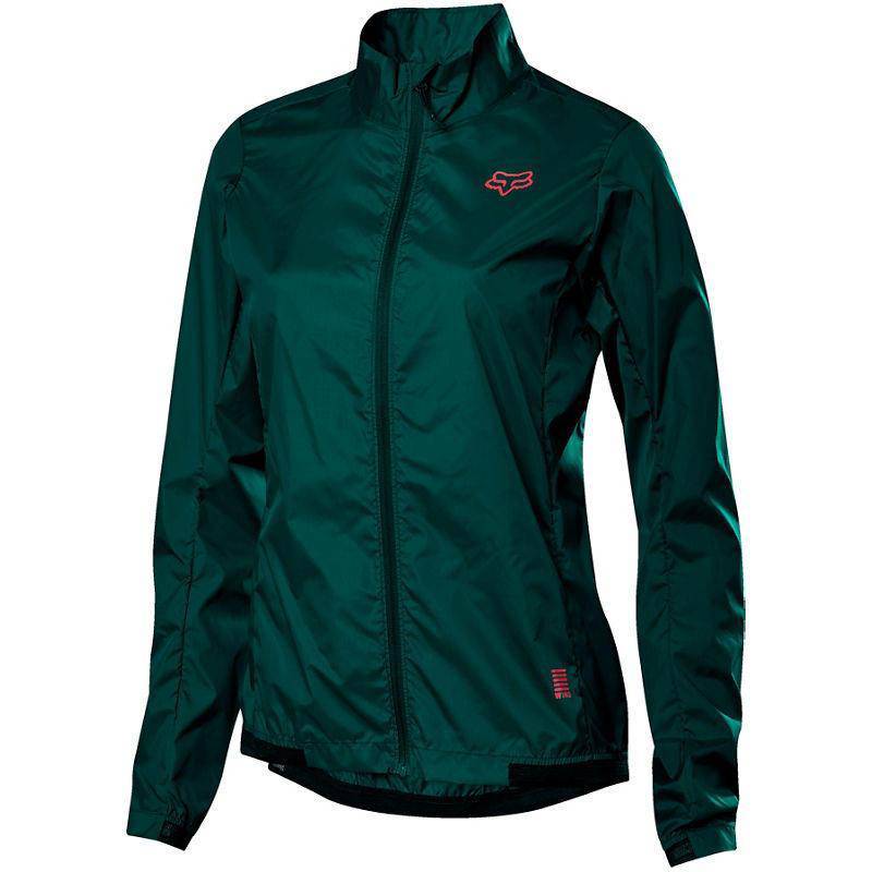 Chaqueta Bicicleta Mujer Defend Wind Verde Fox Racing