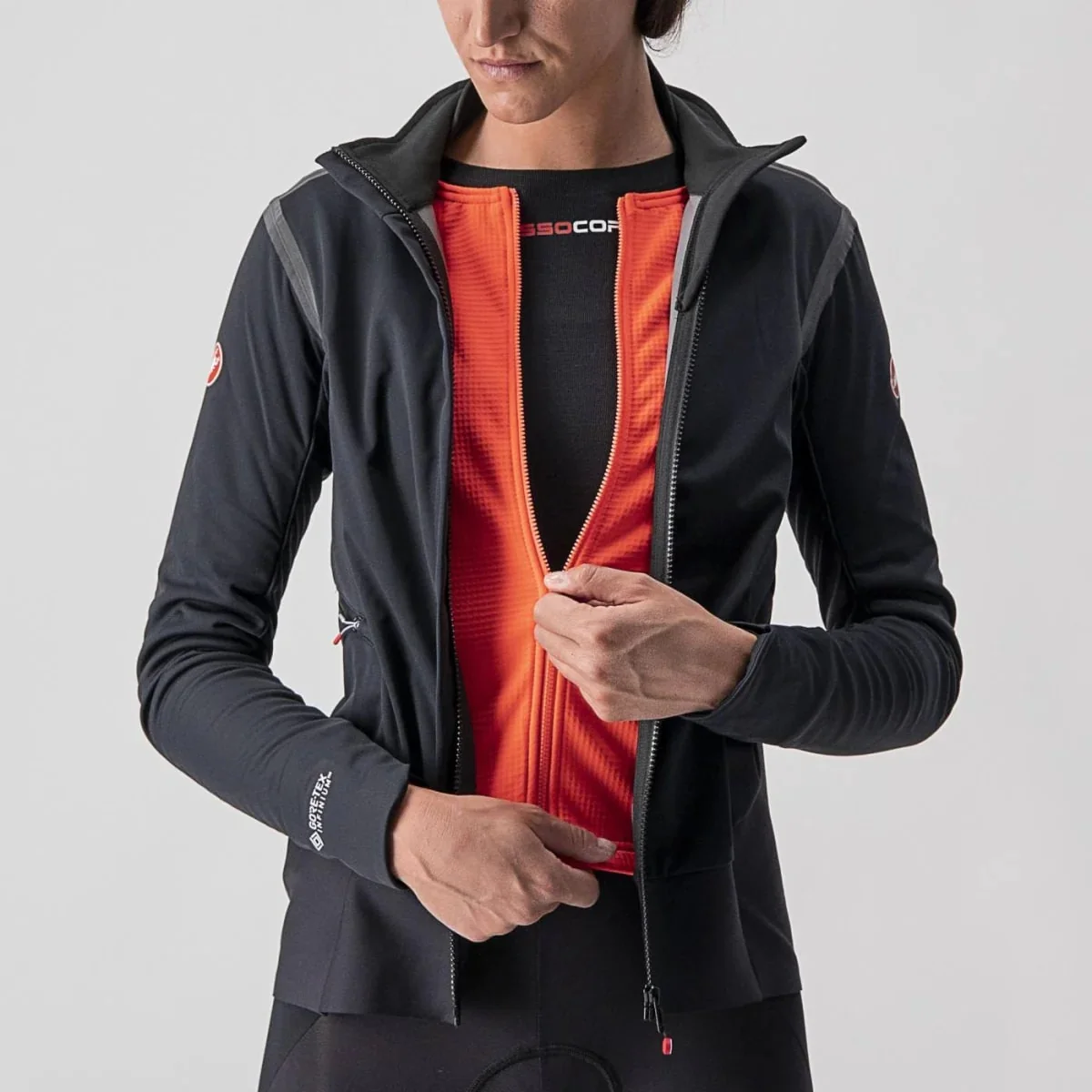 Chaqueta Castelli Alpha RoS 2 Mujer Negro - Image 5