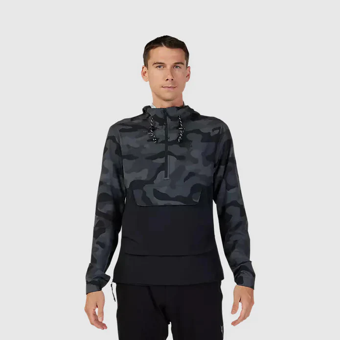 Chaqueta Cortavientos Fox Bicicleta Canguro Ranger Negro Camo - Image 2