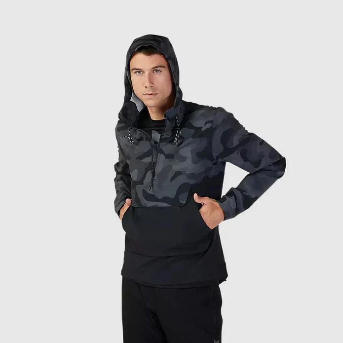 Chaqueta Cortavientos Fox Bicicleta Canguro Ranger Negro Camo - Image 4