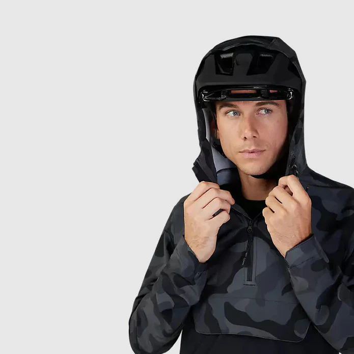 Chaqueta Cortavientos Fox Bicicleta Canguro Ranger Negro Camo - Image 5