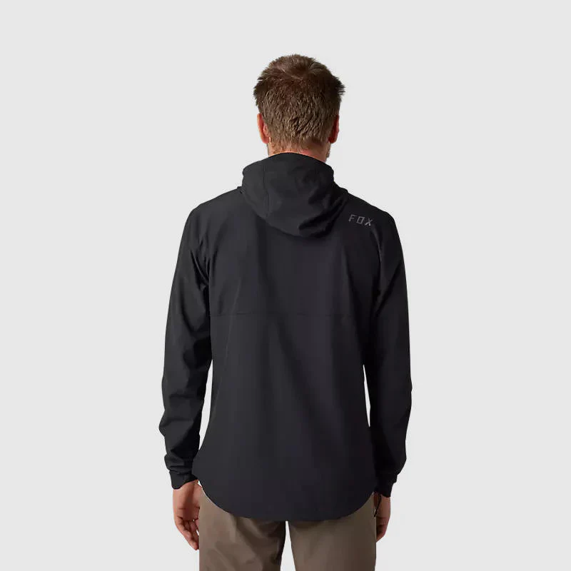 Chaqueta Cortavientos Bicicleta Ranger Negro Fox - Image 4