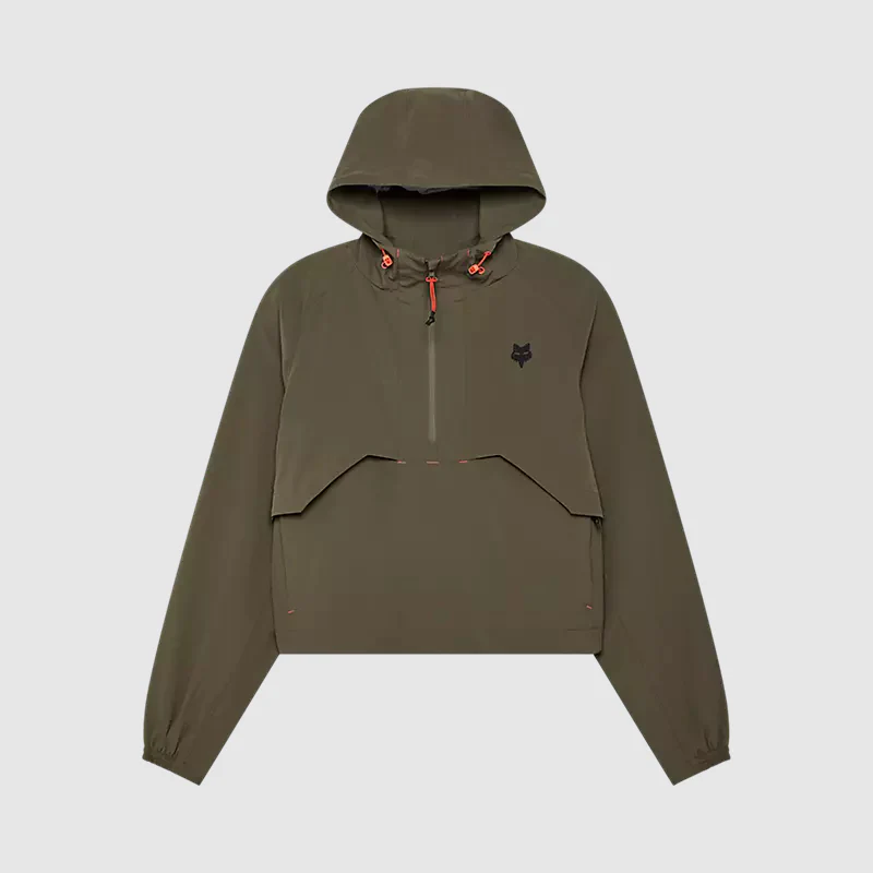 Chaqueta Cortavientos Lifestyle Mujer Survivalist Verde Fox - Image 2