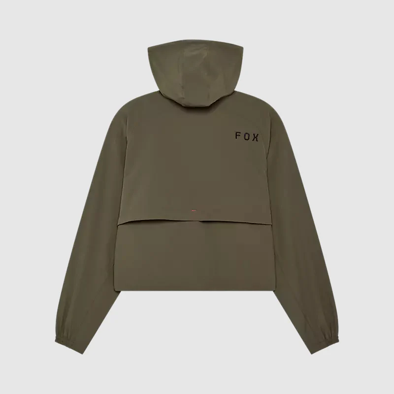 Chaqueta Cortavientos Lifestyle Mujer Survivalist Verde Fox - Image 3