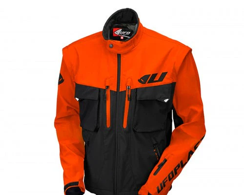 Chaqueta de enduro Taiga Black/Orange | UFO Plast