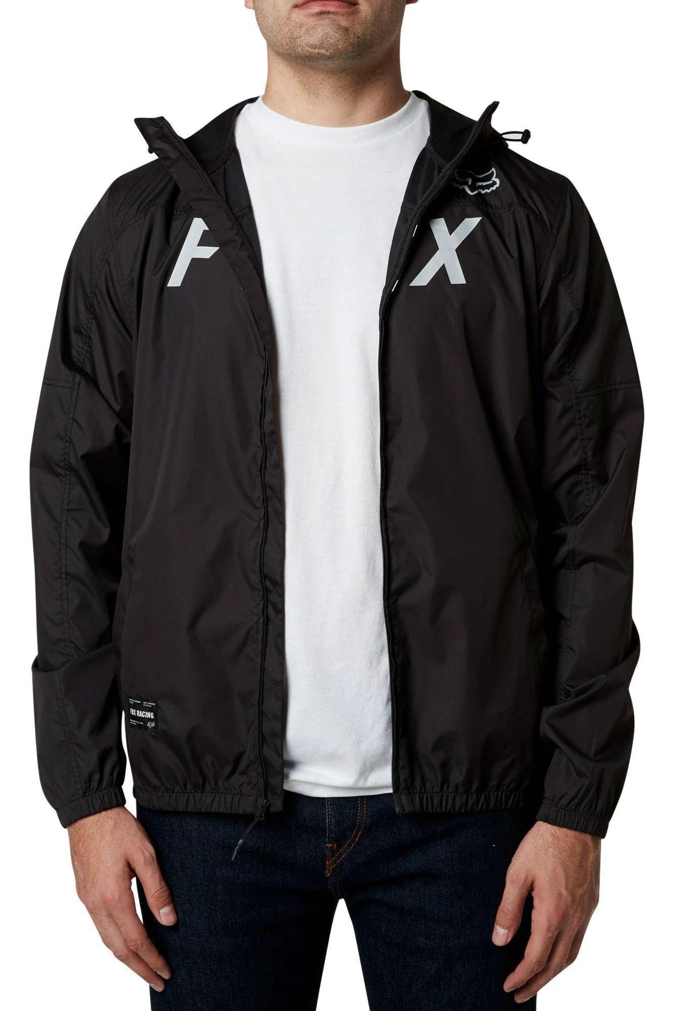 Chaqueta Lifestyle Moth Windbreaker Negro/Gris Fox Racing - Image 5