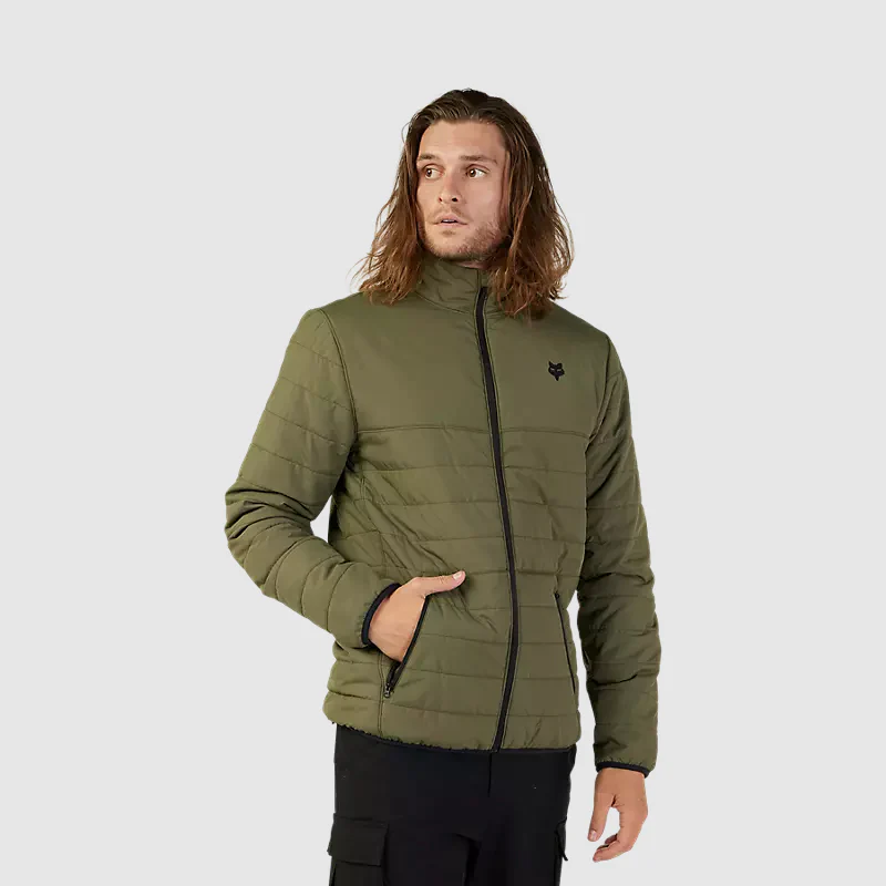 Chaqueta Lifestyle New Howell Puffy Verde Oliva Fox - Image 4