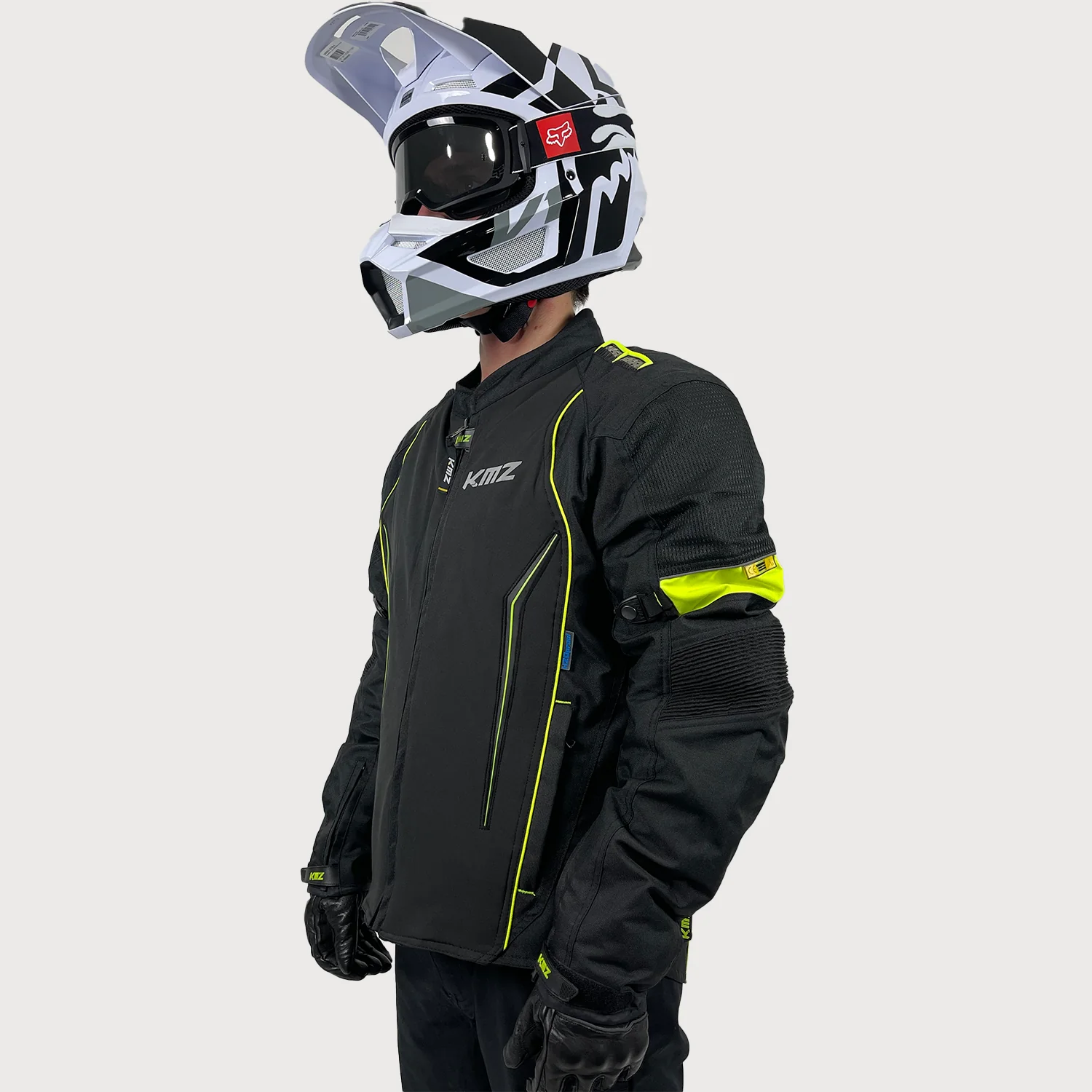 Chaqueta Moto Calle KMZ Racer Negro/Verde - Image 3