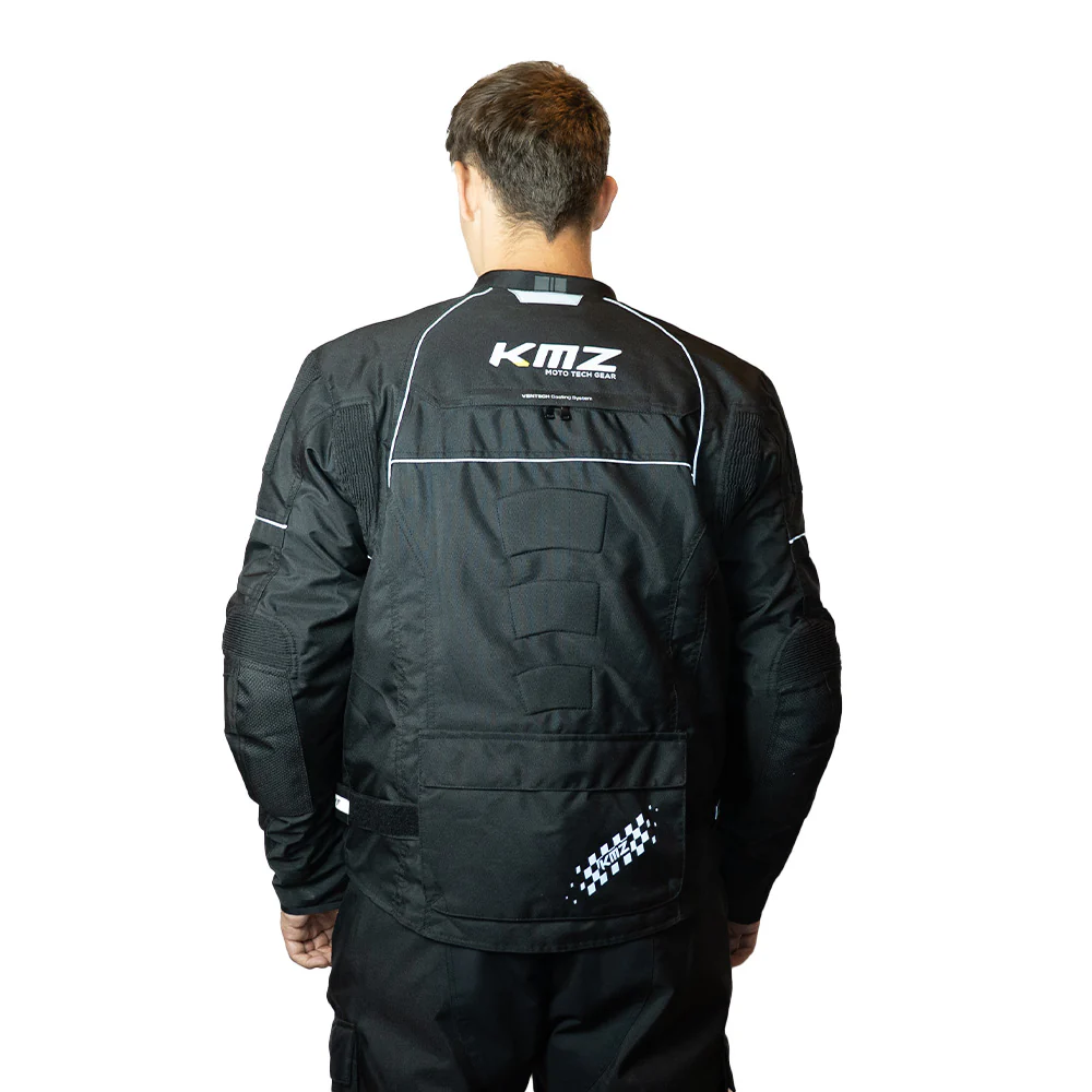Chaqueta Moto Calle Metro Apex Negro Kmz - Image 8