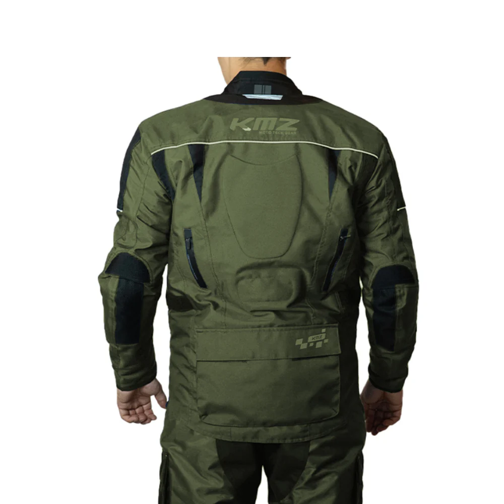 Chaqueta Moto Calle Prime Nomad Verde Kmz - Image 3