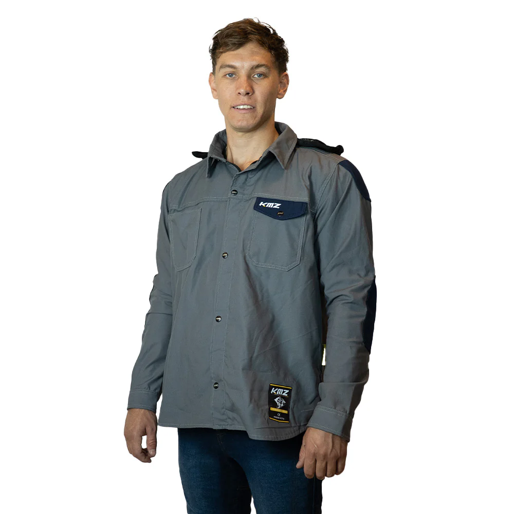 Chaqueta Moto Calle Streetflow Horizon Gris Kmz