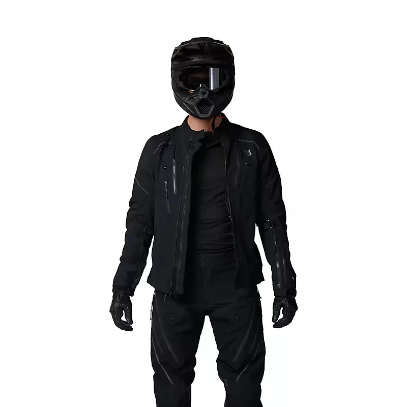 Chaqueta Moto Defend GORE-TEX ADV Impermeable Negro Fox - Image 3