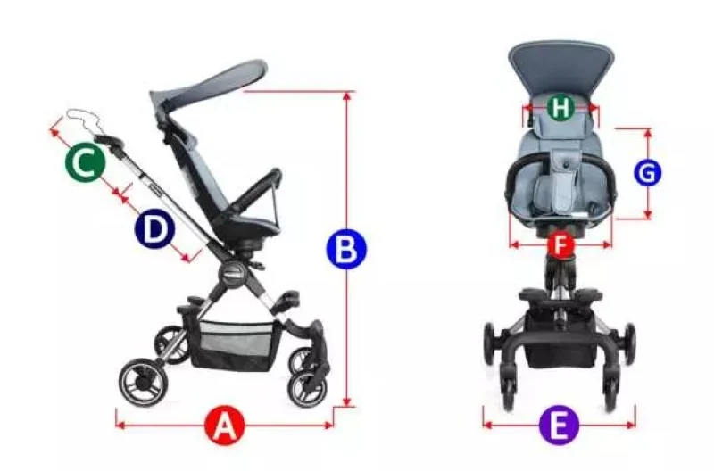 Coche Royal Baby Infantil Easy Carrying Azul - Image 4