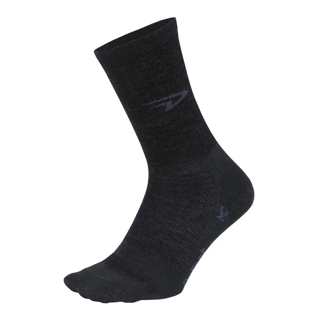 Calcetín Defeet Wooleator 5'' D-Logo Charcoal
