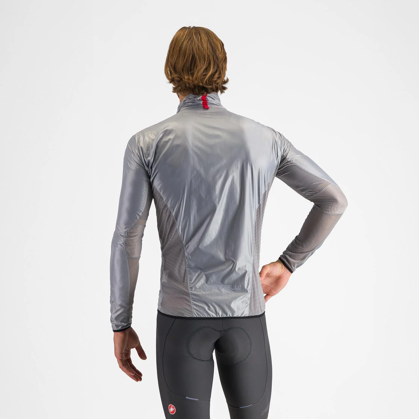 Cortaviento Castelli Aria Silver Gray - Image 2