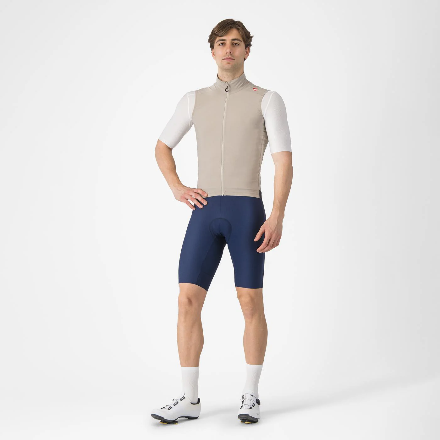 Cortaviento Castelli Espresso Vest Clay Dark Grey - Image 4