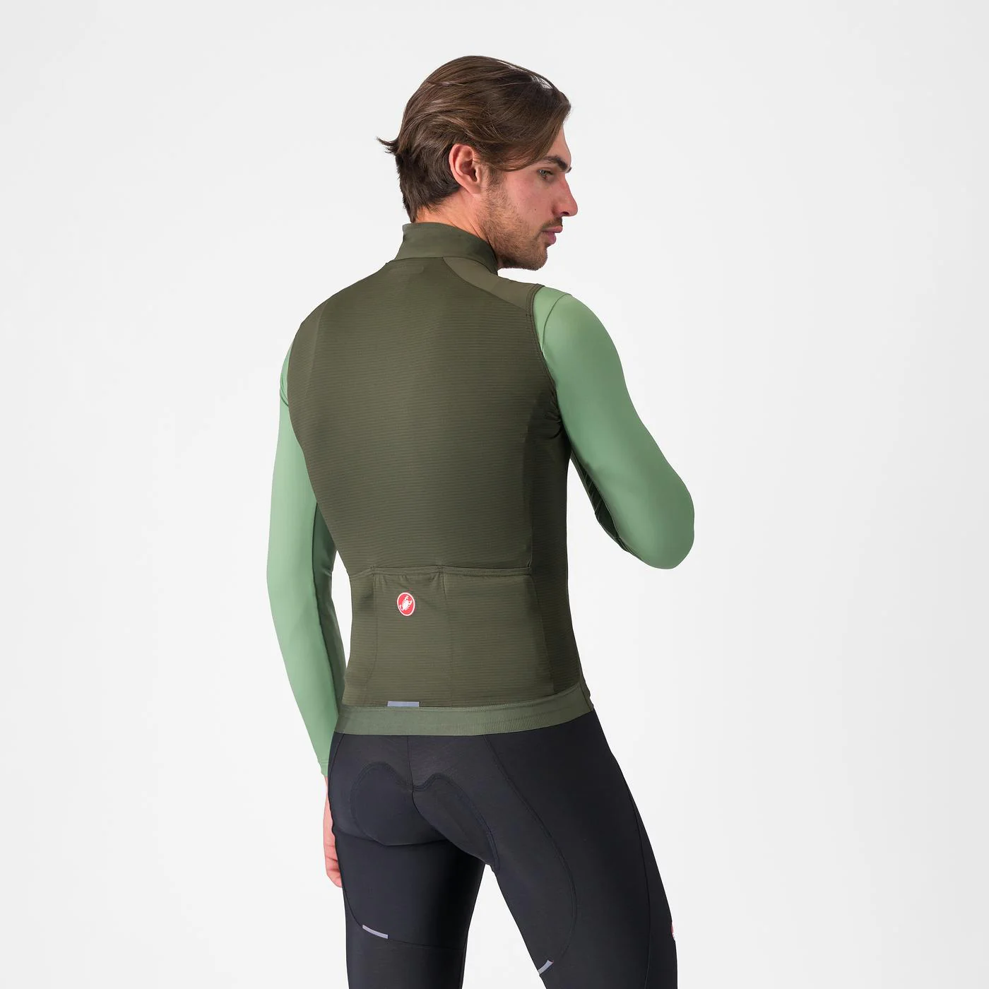 Cortaviento Castelli Espresso Vest Clay Deep Green - Image 2