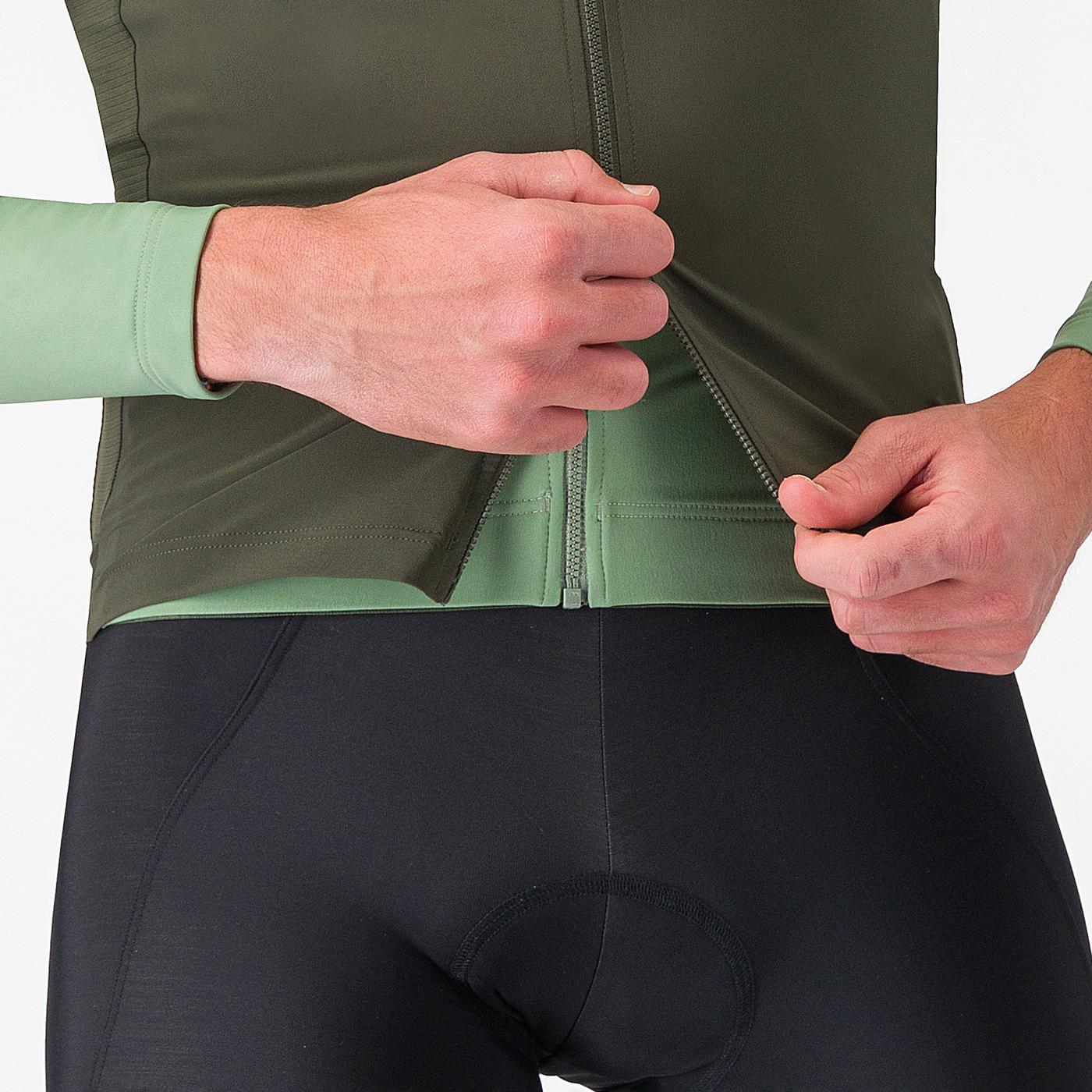 Cortaviento Castelli Espresso Vest Clay Deep Green - Image 4