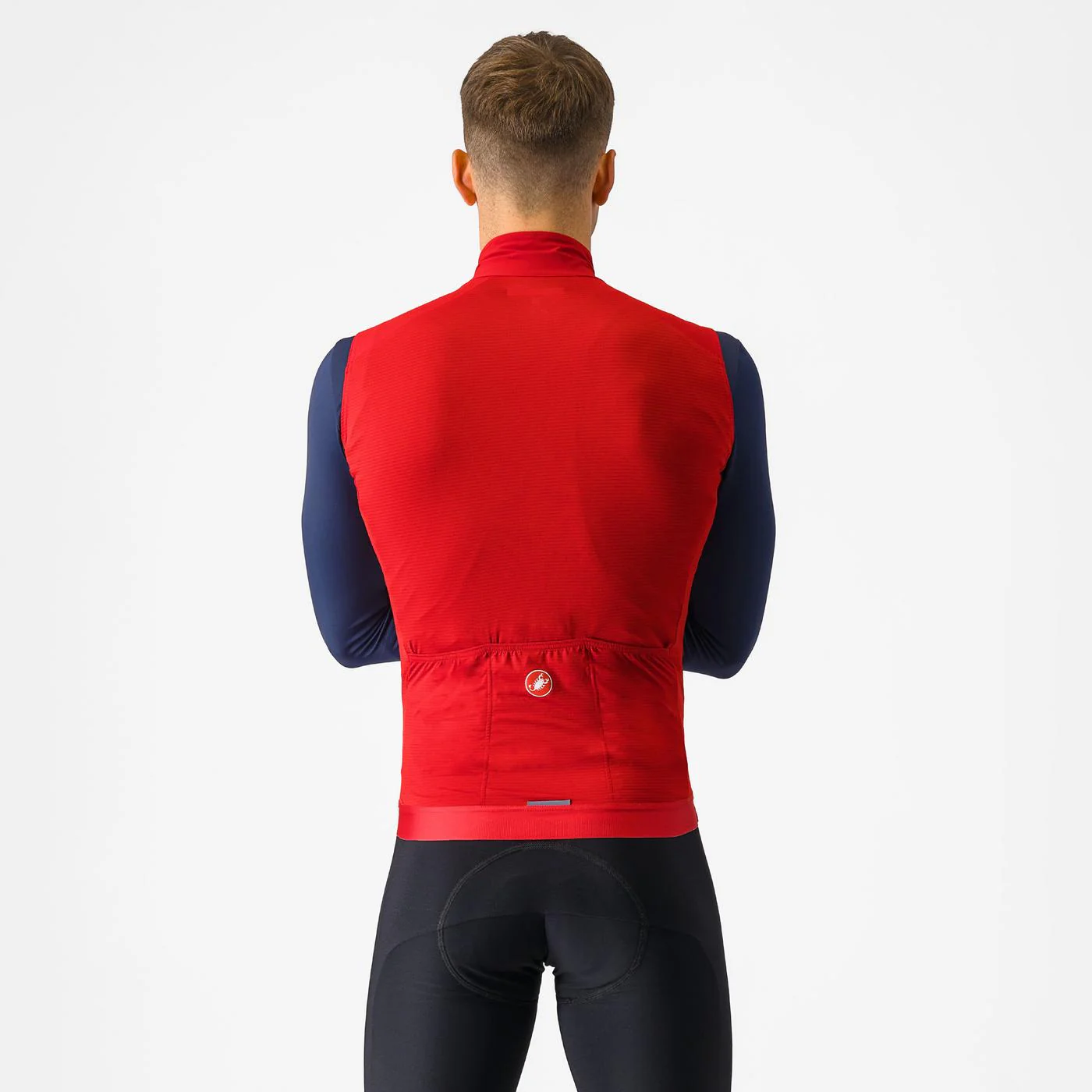 Cortaviento Castelli Espresso Vest Rich Red - Image 2