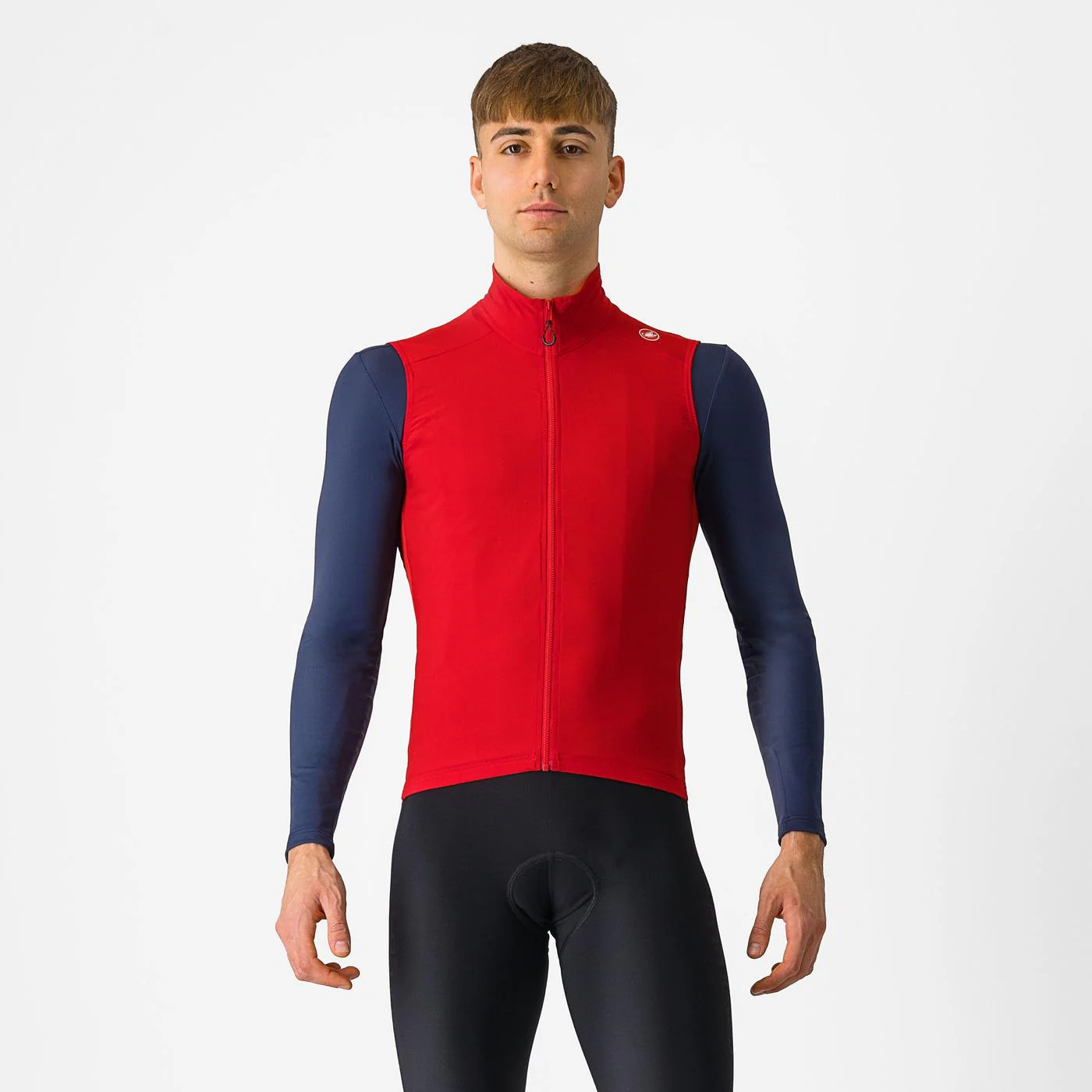 Cortaviento Castelli Espresso Vest Rich Red - Image 4