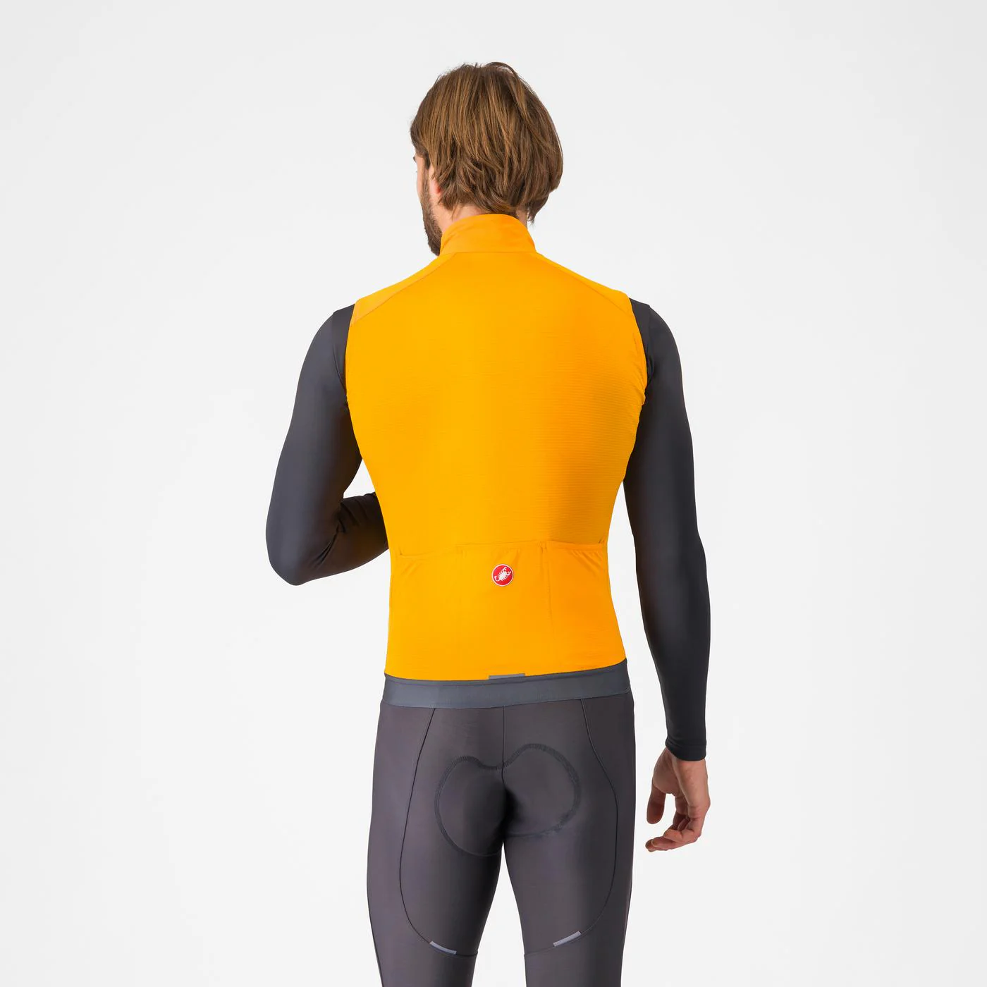 Cortaviento Castelli Espresso Vest Vivid Orange - Image 2