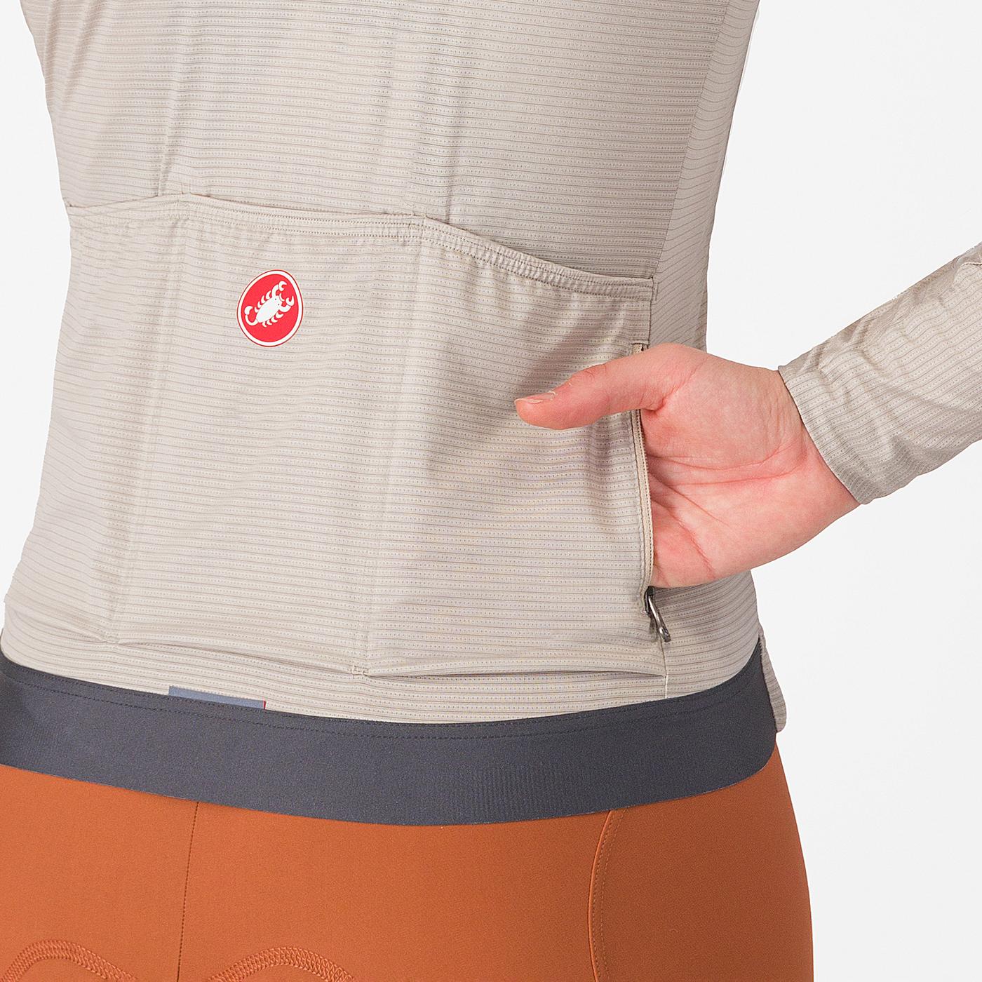 Cortaviento Castelli Espresso W Vest Manga Larga Silver Moon Mujer - Image 5