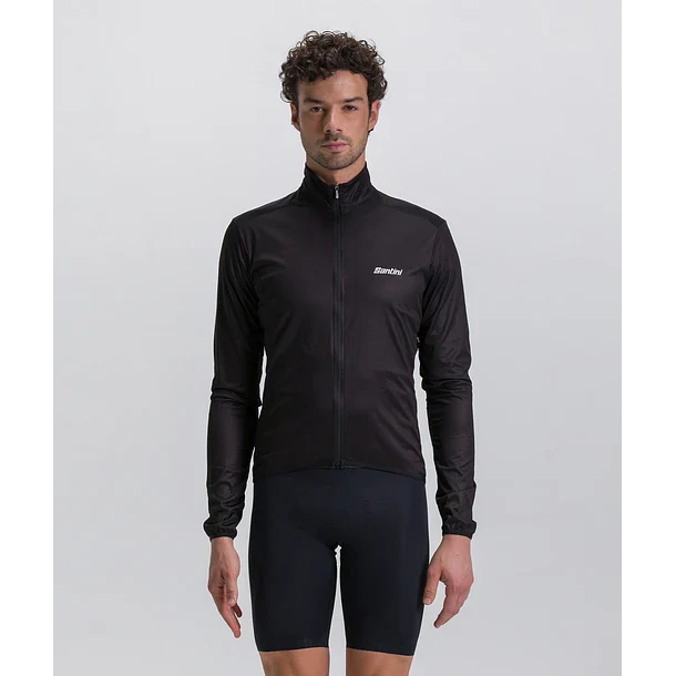 Cortaviento Santini Nebula Manga Larga Hombre Black - Image 2
