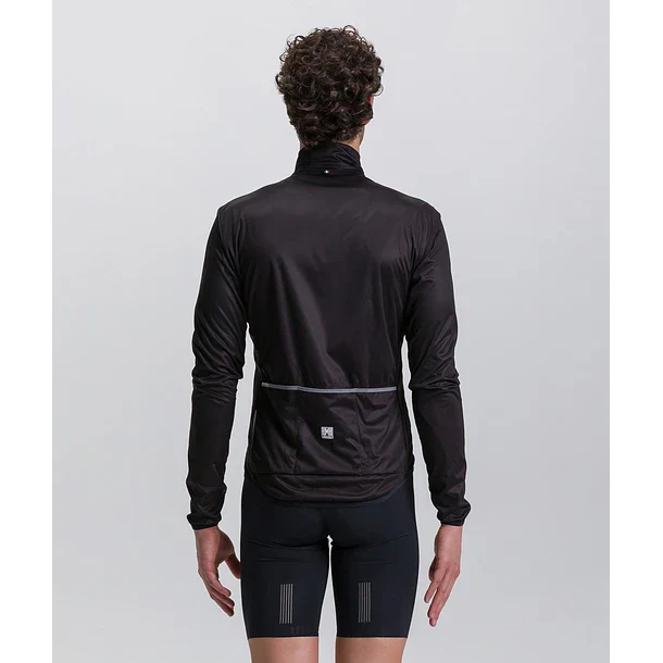 Cortaviento Santini Nebula Manga Larga Hombre Black - Image 3