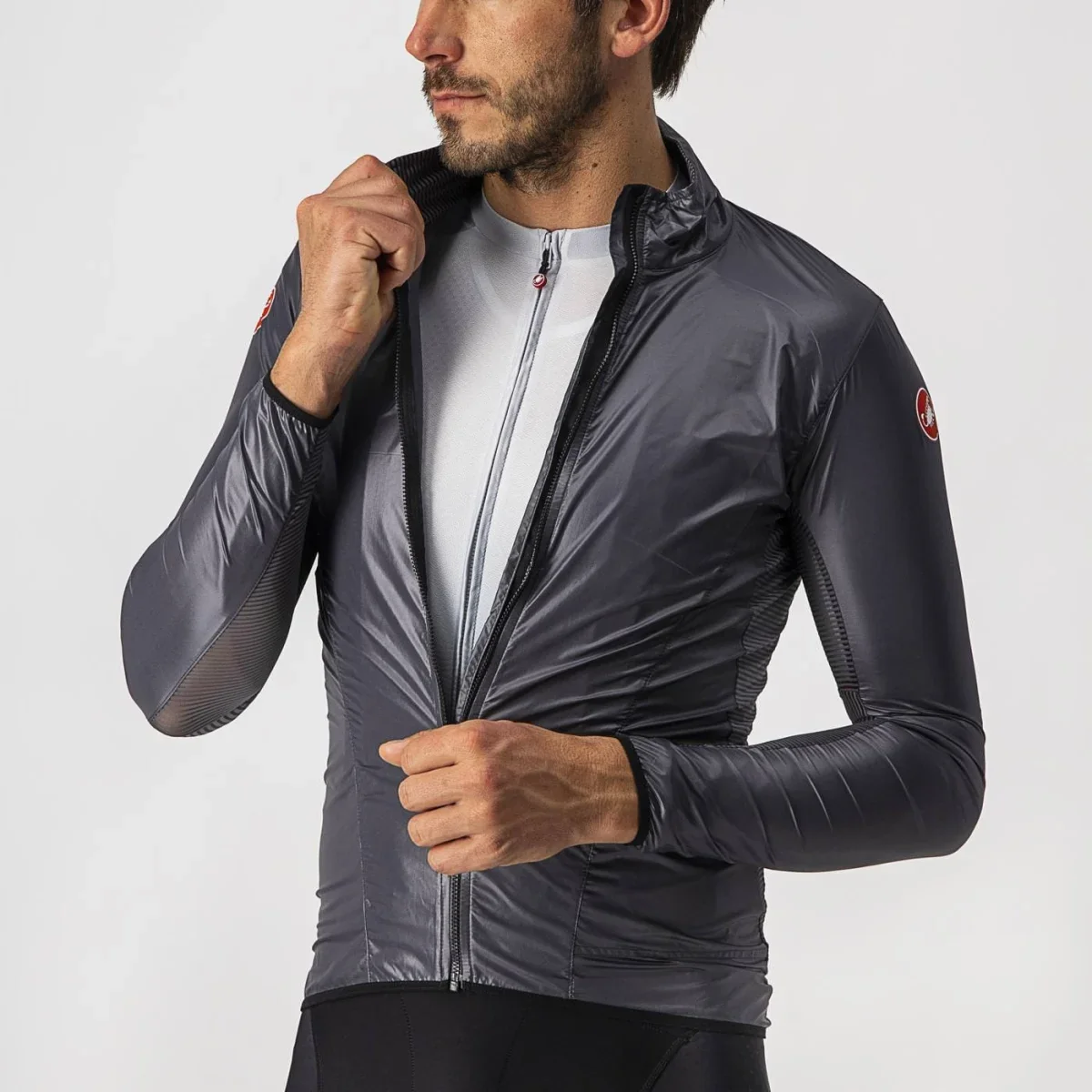 Cortaviento Castelli Aria | Gris - Image 3