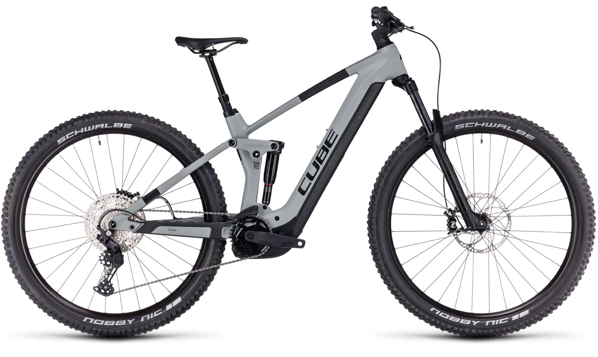 Cube Bicicleta Electrica Enduro Stereo Hybrid 140 HPC Pro 625 Gris Negro Aro 29