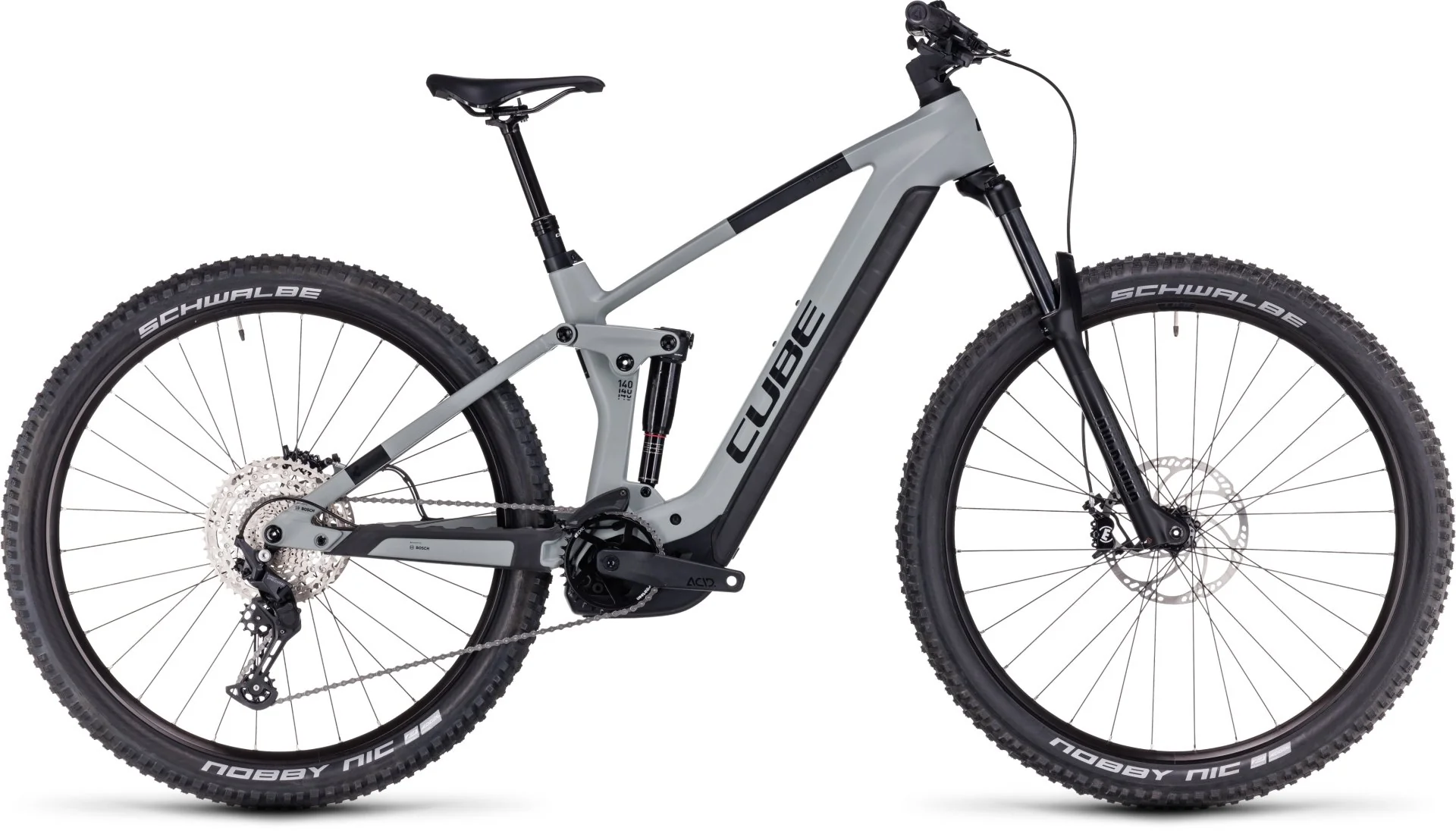 Cube Bicicleta Electrica Enduro Stereo Hybrid 140 HPC Pro 750 Gris Negro