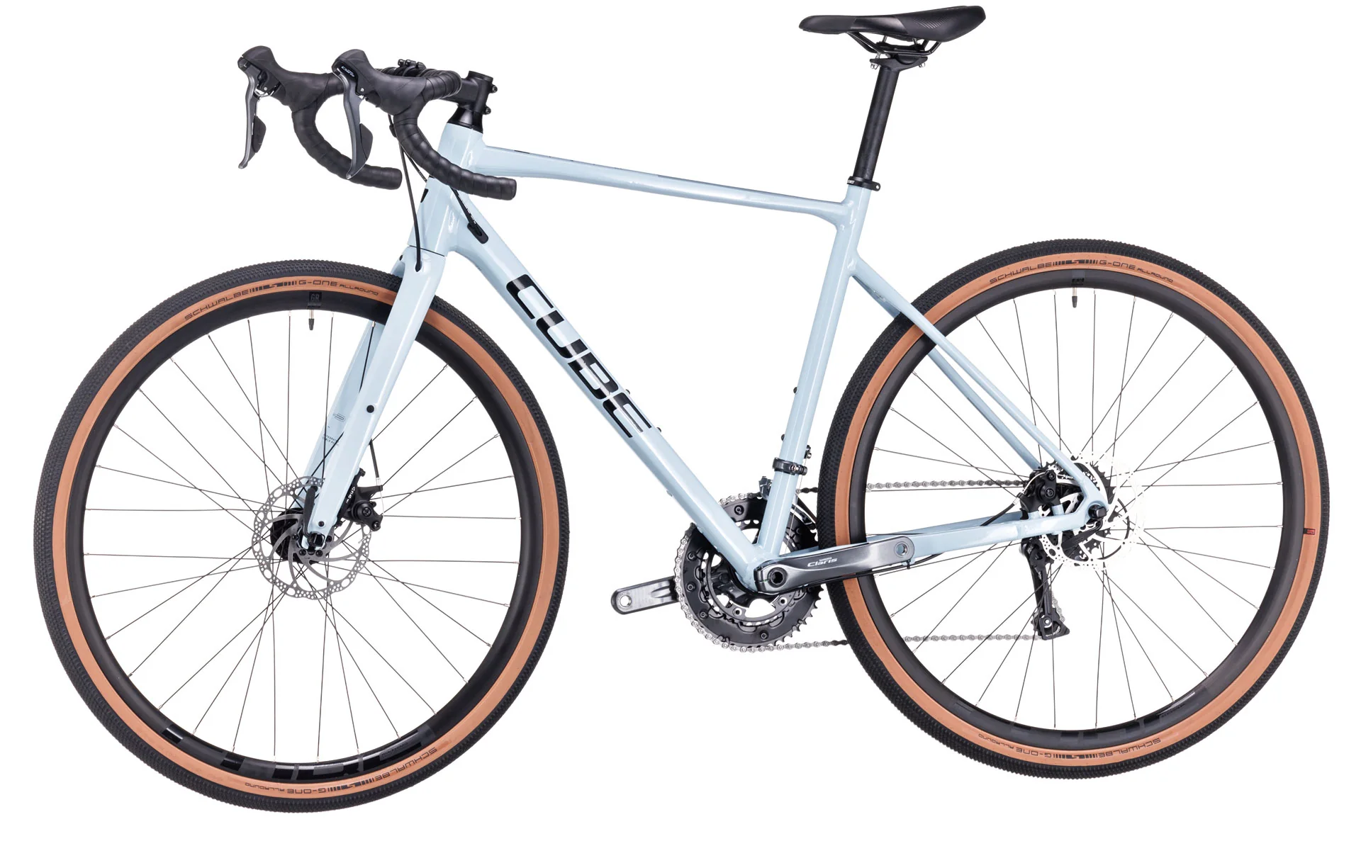 Bicicleta Ruta Gravel Cube Nuroad Aro 700c Gris Cielo - Image 4