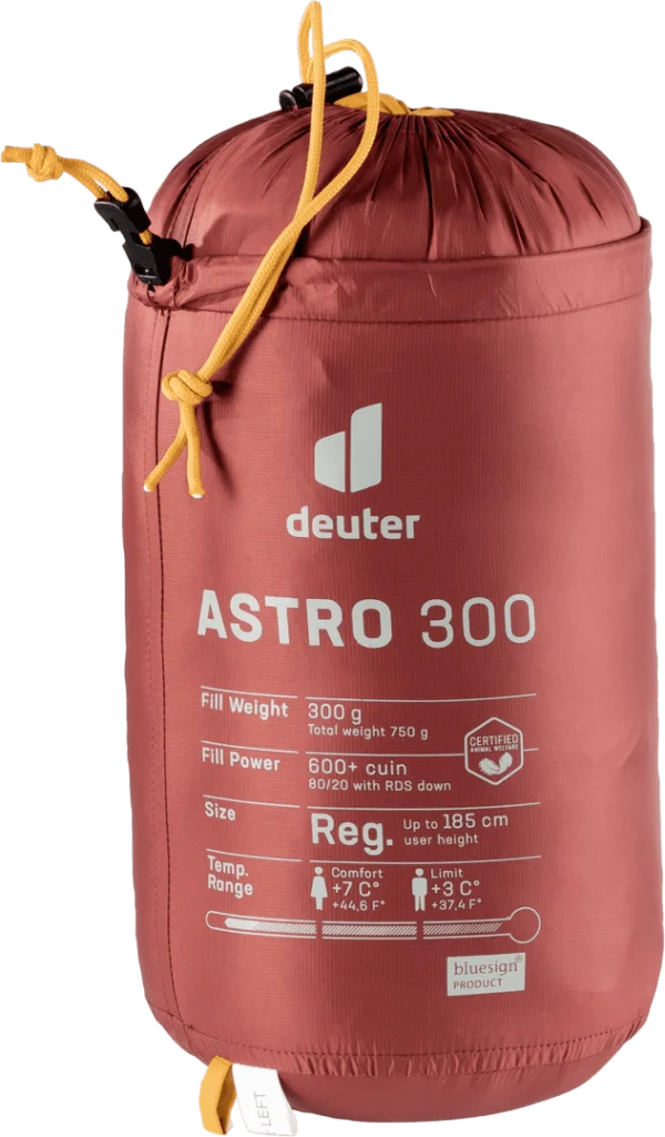 Deuter Saco De Dormir Astro 300 L / Zip Left Redwood-Curry - Image 4
