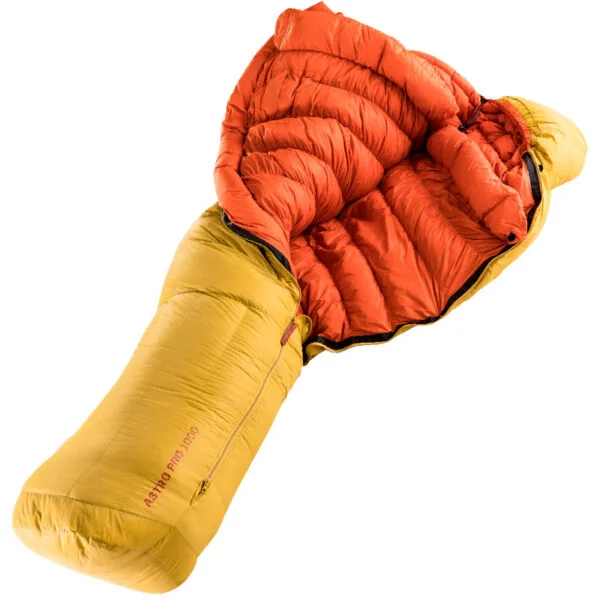 Deuter Saco De Dormir Astro Pro 1000 El / Zip Left Turmeric-Redwood - Image 2