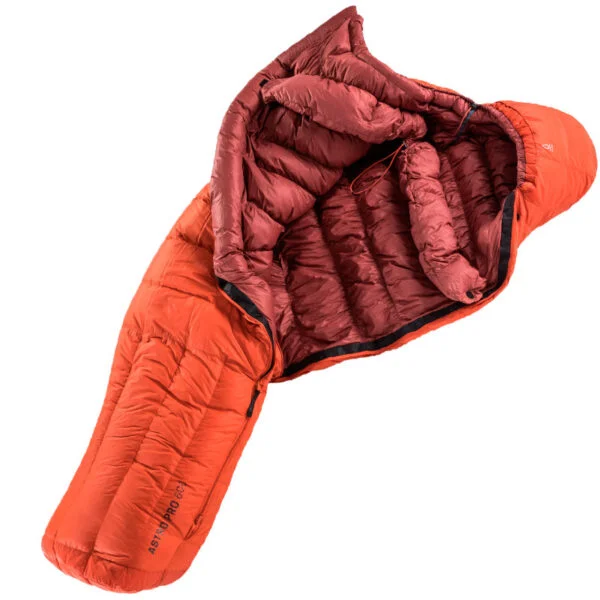 Deuter Saco De Dormir Astro Pro 600 Sl / Zip Left Paprika-Redwood - Image 2