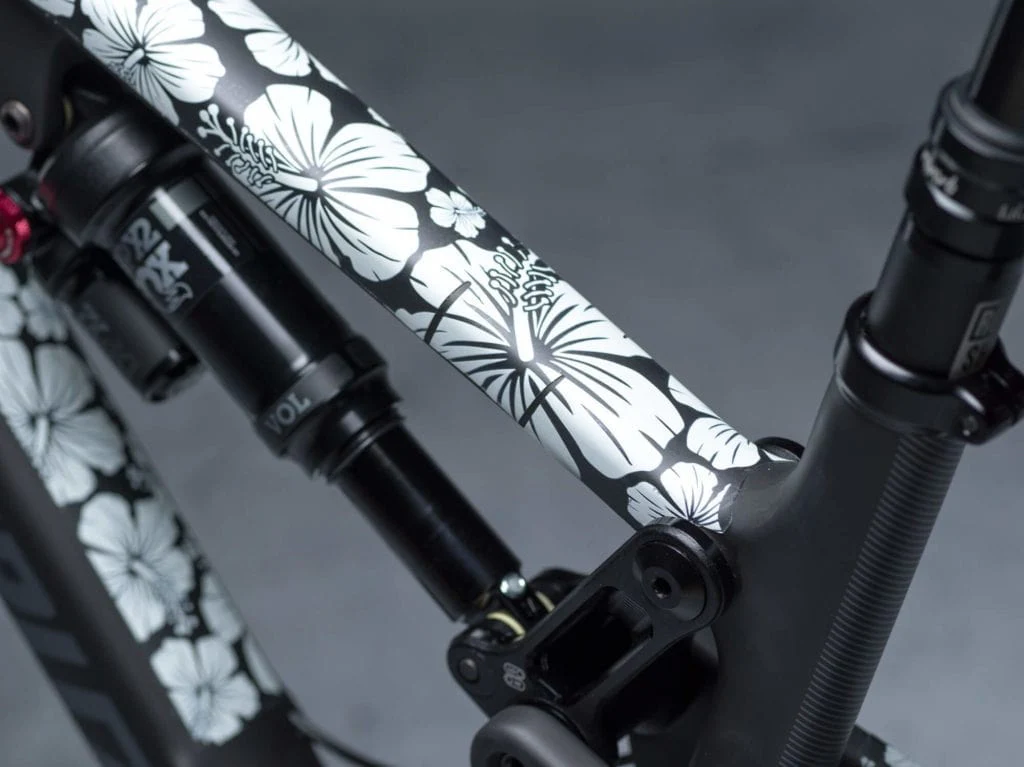 Dyedbro Protector Cuadro Bicicleta Pro Full Hawaiian Flowers - Image 4