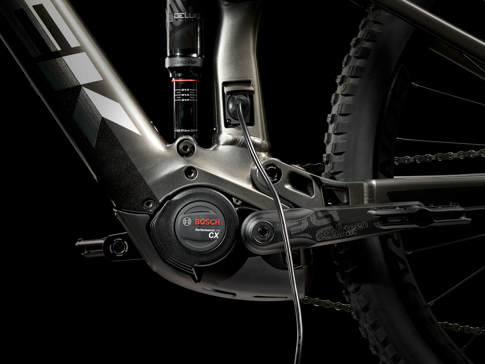 E-Bike MTB Trek Rail 7 Gris Negro 2da Gen - Image 4