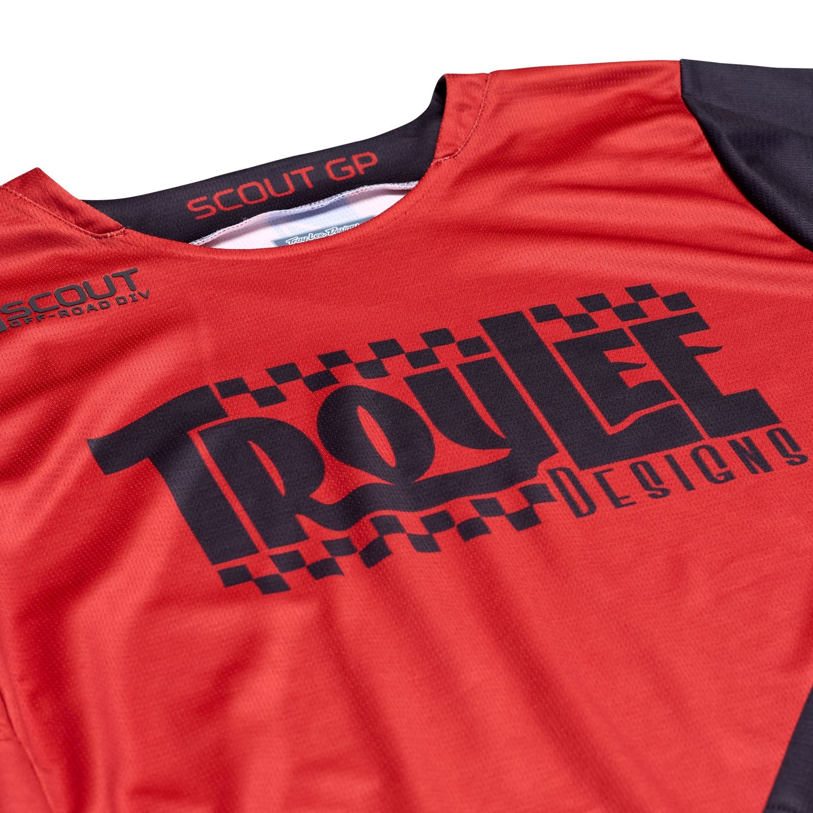 Troy Lee Designs Polera de Moto Scout GP Big Lee Black / Burnt Orange - Image 3