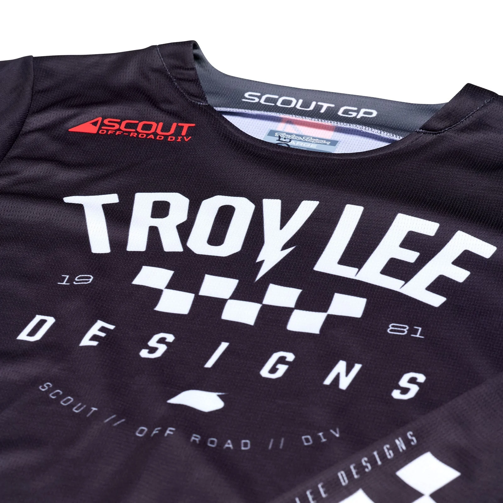 Troy Lee Designs Polera de Moto Scout GP Ripper Negra - Image 4