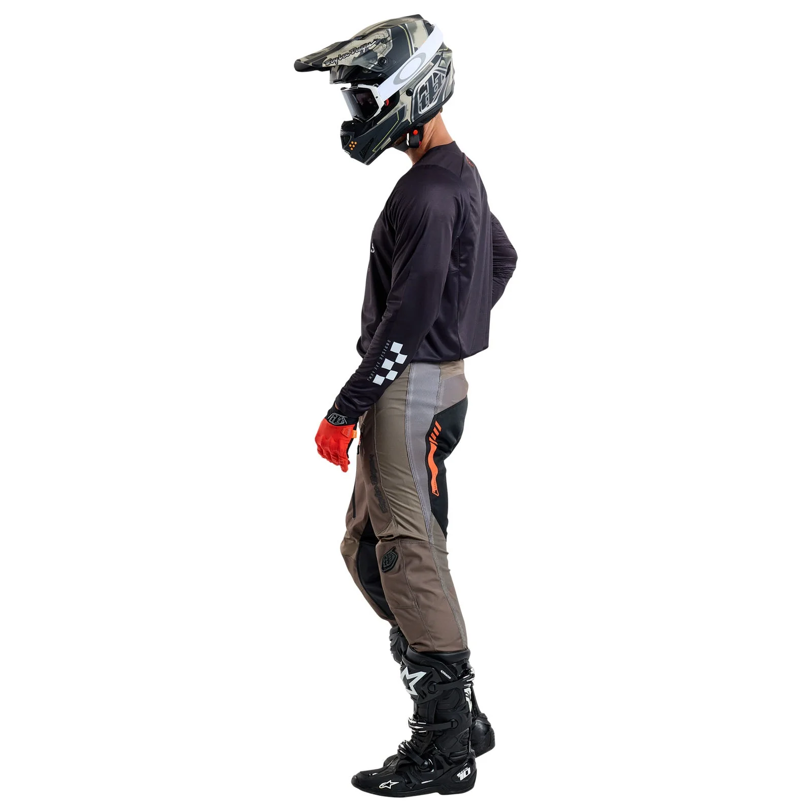 Troy Lee Designs Polera de Moto Scout GP Ripper Negra - Image 8